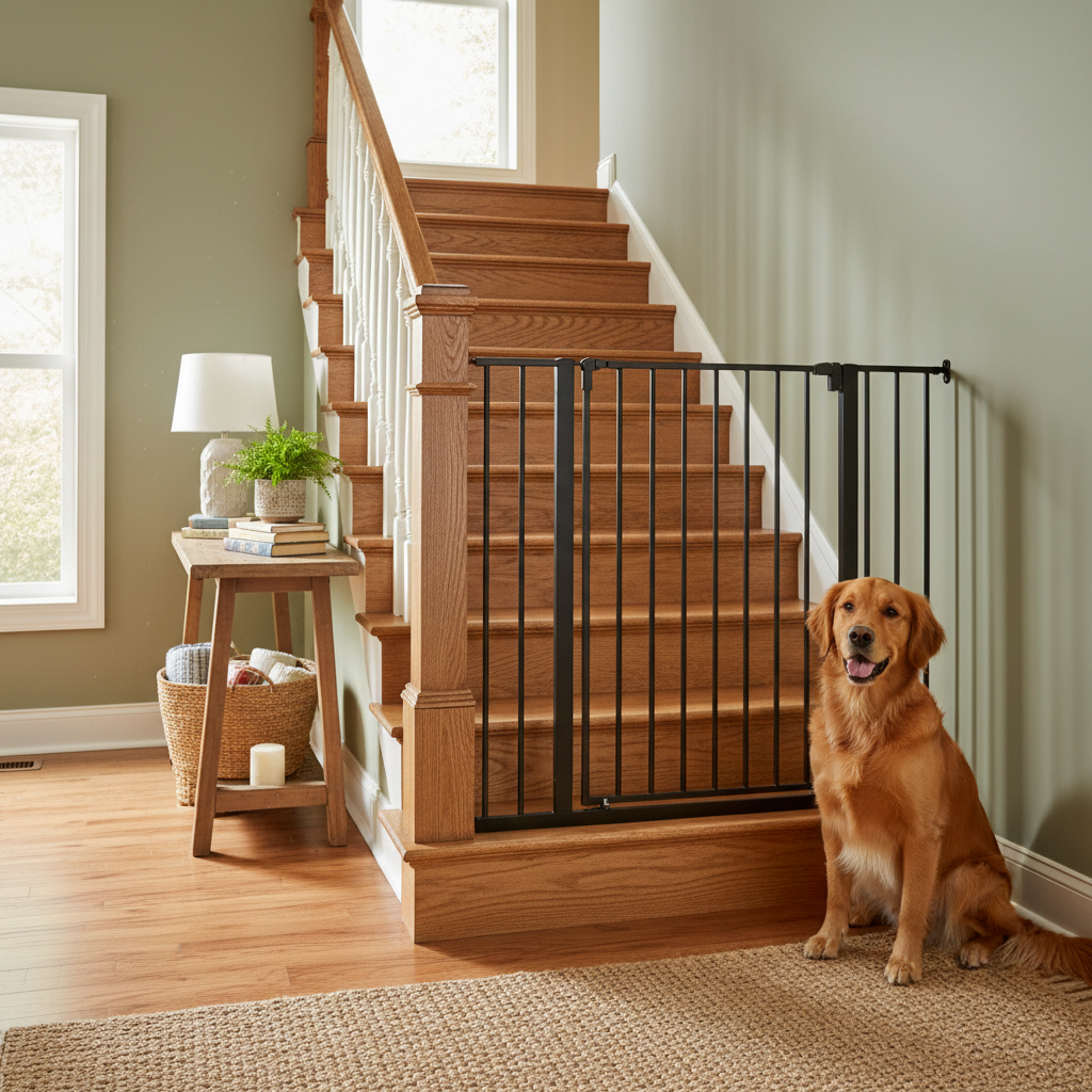 Buying an Extra Tall Baby Gate Around Your Staircase: 1 Measurement Rules Out the Wrong Fit
