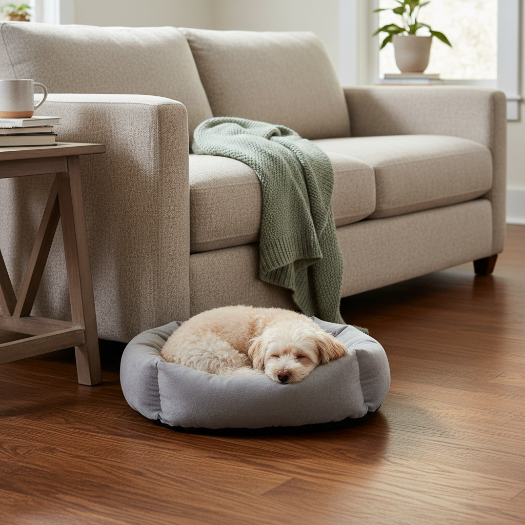 A Calming Sleep Spot You Only Need Once: Anxious Curling and Restless Nights, Not Worn-Out Excuses