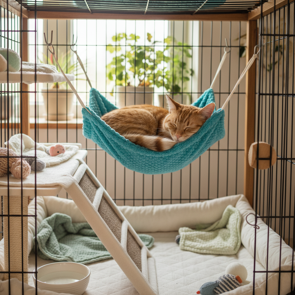 The Hanging Bed Installation Details That Make or Break a Cat Hammock Cage Setup