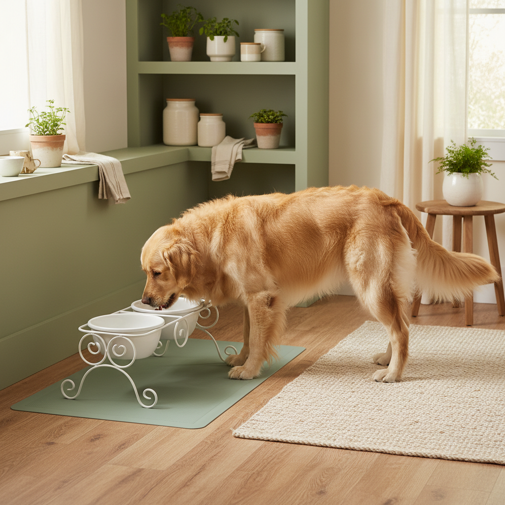 From Floor Chaos to a Tidy Mealtime Corner: How a Raised Dog Bowl Stand Ceramic Feeding Station Changes Your Daily Routine
