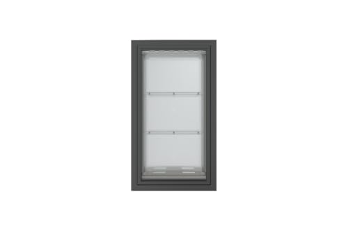 Pet Door for Walls in Black | Energy-Efficient Double Flap Design for Wall Installations | All-Weather Protection with All-Metal Telescoping Tunnel | Black, XL, Double Flap - view 3