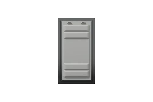Pet Door for Walls in Black | Energy-Efficient Double Flap Design for Wall Installations | All-Weather Protection with All-Metal Telescoping Tunnel | Black, XL, Double Flap - view 5