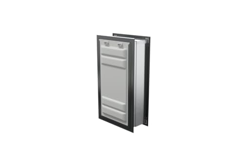 Pet Door for Walls in Black | Energy-Efficient Double Flap Design for Wall Installations | All-Weather Protection with All-Metal Telescoping Tunnel | Black, XL, Double Flap - view 4