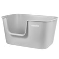 Extra Large Kitty Litter Box with High Sides, Anti-Splashing, Tool-Free Assembly, Multi Cat, Jumbo (Grey) 24.60" L x 16.92" W x 12.99" H