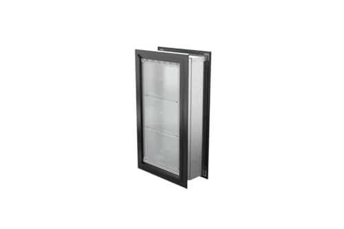 Pet Door for Walls in Black | Energy-Efficient Double Flap Design for Wall Installations | All-Weather Protection with All-Metal Telescoping Tunnel | Black, XL, Double Flap - view 2