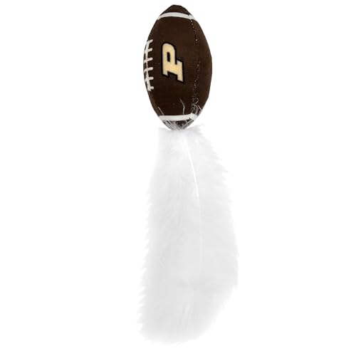 BEST PLUSH CAT TOY NCAA PURDUE BOILERMAKERS Complete Set of 3 piece Cat Toys filled with Fresh Catnip. Includes: 1 Helmet Cat Toy, 1 Football Cat Toy with Feathers & 1 Beer Bottle. Beautiful Team LOGO - view 3
