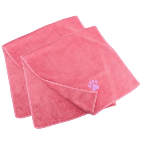 2pcs Microfiber Dog Drying Blanket Extra Absorbent Full Coverage