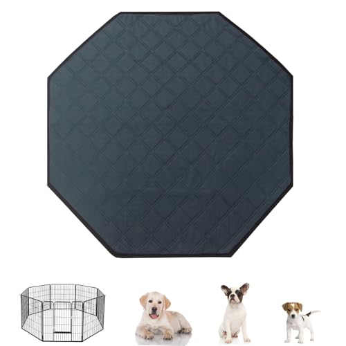Octagon Dog Playpen Mat Washable Leakproof, 24'*60'(Wide*Diameter)