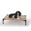 K&H Outdoor Elevated Dog Bed for Small & Medium Pets, Tan, Medium 32x25in