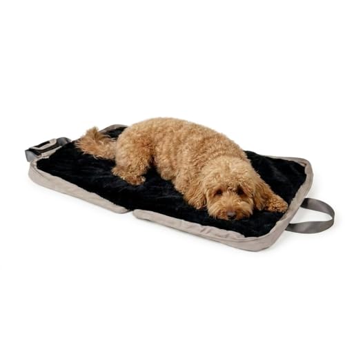 Gus Travel Bed Medium (29.5″ x 39.5″), Sandy - Portable Foldable Dog Bed