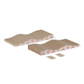 Cat Scratching Post, Reversible Double-Sided Corrugated Cardboard with Catnip, Curved Wave Design, 16.5 x 8.1 x 1.6 in, 2-Pack
