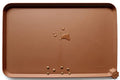 Silicone Pet Food Mats Tray - Dog Bowl Placemat - Dog Pet Cat Feeding Mat - Waterproof Dog Cat Food Mats -Pet Water Mats for Carpet -Caramel