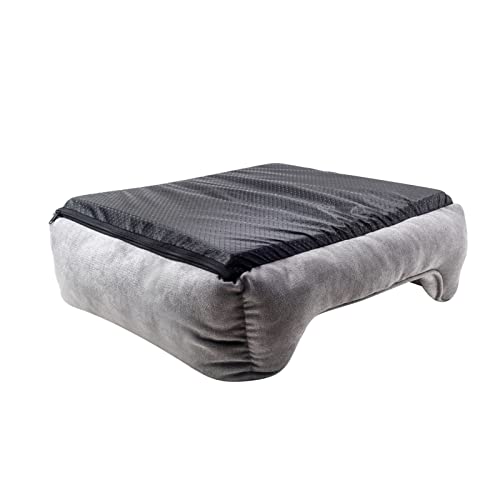 Rectangle bolster Pet Bed, Dog bed medium size, Gray With, 25x21x8 Inch (Pack of 1) (HCT-REC-005) - view 6