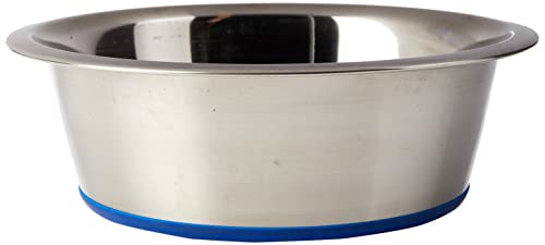 Pet Products Non-Slip Stainless Steel Dish (1600 ml - 215 mm, 8.5 inch Diameter Dog Bowl), Clear - view 3