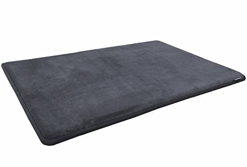 Luxury Extra Large Gel-Infused Memory Foam Dog Bed Mat Pillow Topper, Fit XL 48"X30" Crate, Waterproof Non Slip Bottom, Grey - view 6