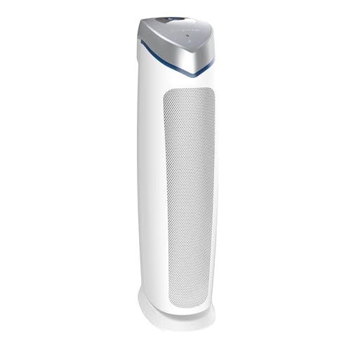 Air Purifier with Genuine HEPA 13 Pet Pure Filter, Removes 99.97% of Pollutants, Covers Large Rooms up to 915 Sq. ft. in 1 Hour, UV-C Light Helps Reduce Germs, 28", White, AC5250WPT