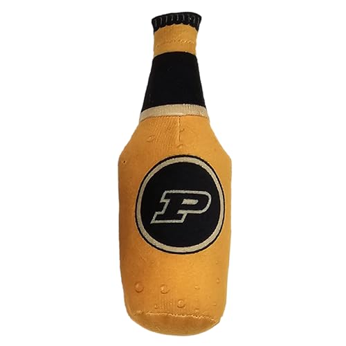 BEST PLUSH CAT TOY NCAA PURDUE BOILERMAKERS Complete Set of 3 piece Cat Toys filled with Fresh Catnip. Includes: 1 Helmet Cat Toy, 1 Football Cat Toy with Feathers & 1 Beer Bottle. Beautiful Team LOGO - view 4