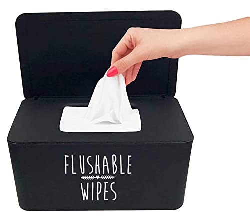 Flushable Baby Wipes Dispenser for Bathroom,8.2"L x 4.9"W x 3.9"H