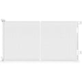 Reinforced 60" Wide Retractable Dog Gate, 5 Ft Mesh Retractable Baby Gates
