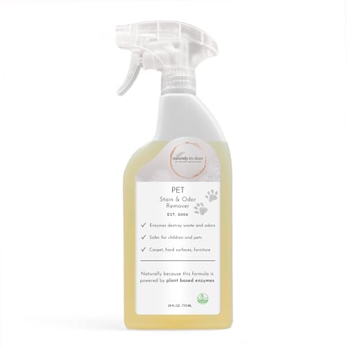 Enzyme Pet Stain & Odor Remover | Plant-Based Cleaner for Dog Poop, Cat Urine, Vomit & More | Powerful Odor Eliminator | Biodegradable & Safe for Pets | Made in USA