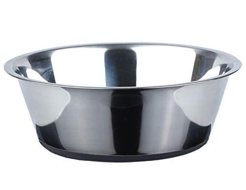 Deep Stainless Steel Dog Bowl, 16 US Cup, Single