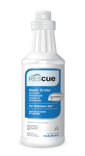 One-Step Ready-to-Use Disinfectant Cleaner & Deodorizer – For Veterinary Use, Animal Shelters, Pet Foster Homes, Kennels, Litter Box – 32 Ounce RTU (Spray Nozzle NOT Included)