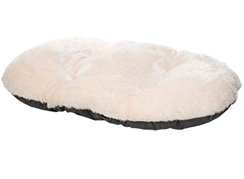 Nordic Oval Cushion for Dog Bed Comfortable Washable, 32-Inch (Grey)