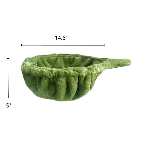 14.6" Green Nest Basket Lounger Hammock Bed for Cat Tree Tower Replacement, 5-Pack Hanging Toys, Cat Tree Accessories Hammock Attachment (Large 1pc, Green) - view 4
