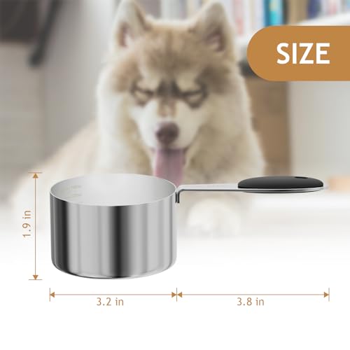 1PCS 1CUP(237ml) Dog Cat Food Scoop, Measuring Cup with Inner Scale - view 2