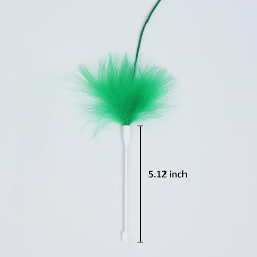 Interactive Cat Toys Replacement Feather Wand for P43 (3 Pcs), Only Accessories - view 2