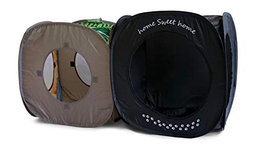 Home Sweet Home Pop Up Cat Cube. A Collapsible Indoor Cat House. Covered Pet Bed Hideaway Cave for Dogs and Other Pets Too - view 7