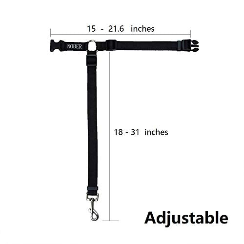 Pet Dog Cat Seat Belts, Car Headrest Restraint Adjustable Safety Leads Vehicle Seatbelt Harness 1 Pack - view 5