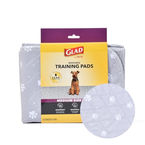 For Pets, Washable Pee Pads, Reusable Dog Pads, 24x36 In, 2 Count
