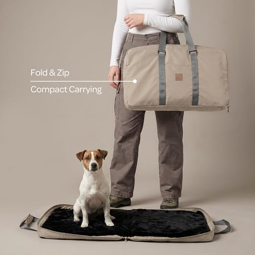 Gus Travel Bed Medium (29.5″ x 39.5″), Sandy - Portable Foldable Dog Bed - view 3