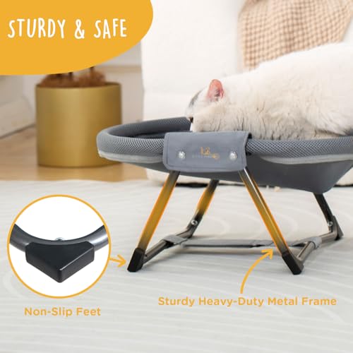 No-Assembly Folding Cat Hammock, Portable Elevated Cat Bed - view 4