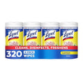 Disinfecting Wipes, Multi-Surface Cleaner, Lemon, 80 ct. (4 Pack)
