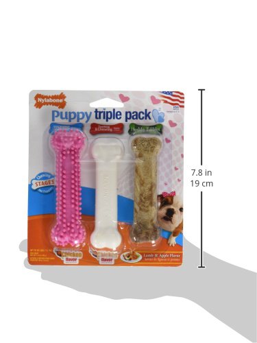 New Puppy Starter Kit, Puppy Teething Toys, 3 Pack, Pink - view 3