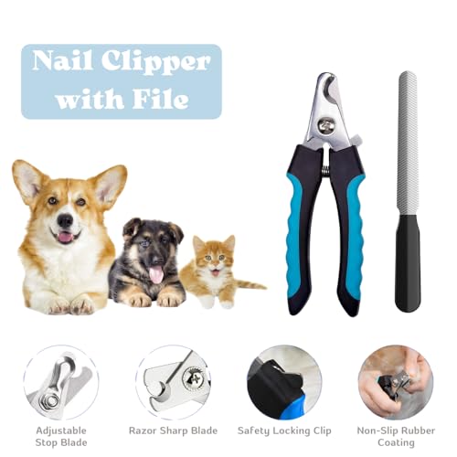 PupLuxe Puppy Starter Kit Blue 22 Piece Kit Great for Dog Training New Dog Bundle - view 3
