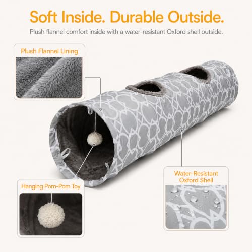Plush Inside Straight Cat Tunnel Geometric, Diameter 9.8 Inch - view 4