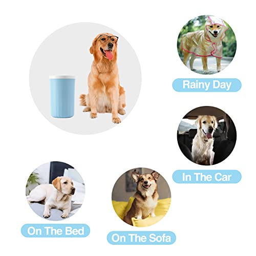 Dog Paw Washer, Dog Foot Cleaner, 2 In 1 Pet Foot Washing Cup, Brush Feet Cleaner for Large Dog - view 5