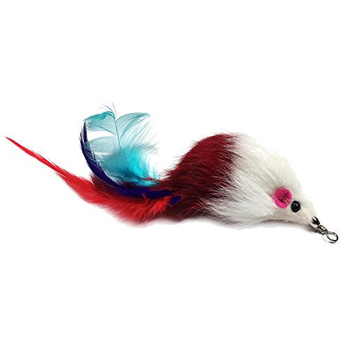 7 Piece - Plus Bonus - Replacement Feathers and Soft Furry for Interactive Cat and Kitten Toy Wands… - view 2