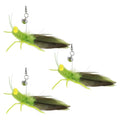 Cat Feather Toys Refills 3 Pack Insects Grasshopper Cat Toy Wand Fun Replacement Feathers Small Cats Interactive Toys Hanging Toy Attachments for Indoor Kittens Cats Teaser Wand Accessory