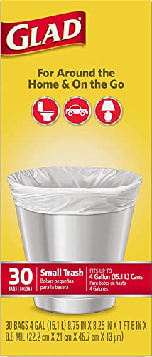 Garbage Small, White, 4 gallons, 30 Count (Pack of 2) - view 7