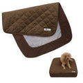 Waterproof Fitted Dog Bed Cover, Dark Brown, 30x20x5 Inch