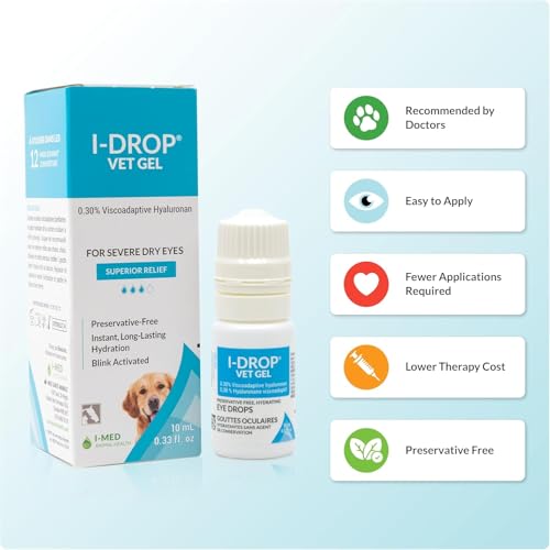 Vet Gel Dog Eye Drops, 0.30% Hyaluronan, Dry Eye Relief, 10 ml - view 2