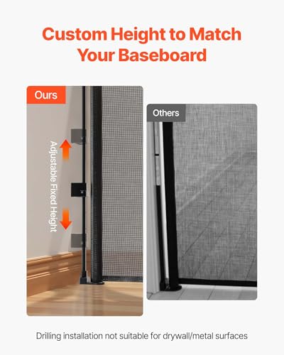 Retractable Baby Gate, Extra Wide Extension to 202.7 in, 39 in Tall - view 3