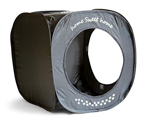 Home Sweet Home Pop Up Cat Cube. A Collapsible Indoor Cat House. Covered Pet Bed Hideaway Cave for Dogs and Other Pets Too - view 6