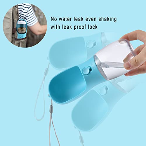 Dog Water Bottle Portable with Food Container & Filter for Travel - view 5