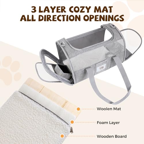 Soft-Sided Cat Carrier,Pet Travel Bag (Up to 16 Lbs) - view 5
