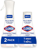 Disinfecting Mist, Lemon and Orange Blossom, 1 Spray and 1 Refill, 16 oz Each